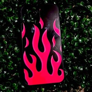 Pink fire phone case for iPhone 12 no damages  used but in excellent condition